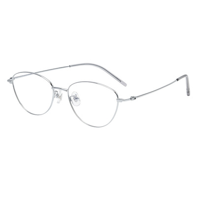 诗维达眼镜框女近视金丝边眼镜度数可配变色β钛超轻框架JT80035