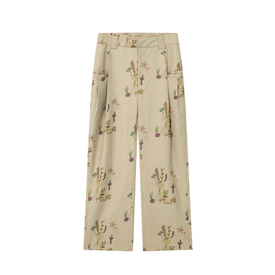 余三火小众设计阔腿休闲裤