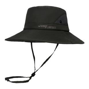 JEEP吉普夏天速干渔夫帽可折叠透气防晒遮阳盆帽男女户外休闲帽子