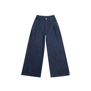 POET WONG【原牛腔调】满分好穿 慵懒显瘦松弛百搭小阔版原牛裤秋