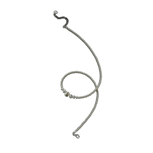 拉丝猫眼项链串珠银球极简轻奢时尚手工小众设计高级感饰品锁骨链