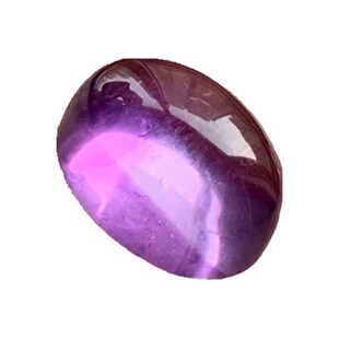 天然蛋面棉裂体紫水晶颗粒裸石镶嵌编绳戒指吊坠耳钉手链圆形椭圆