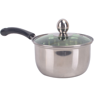 煮奶锅不锈钢加厚煮牛奶婴儿煮粥迷你小锅单人电磁炉煮面锅燃气炉