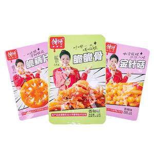 馋馋脆脆骨金针菇脆藕片低脂辣味素食肉类解馋小零食