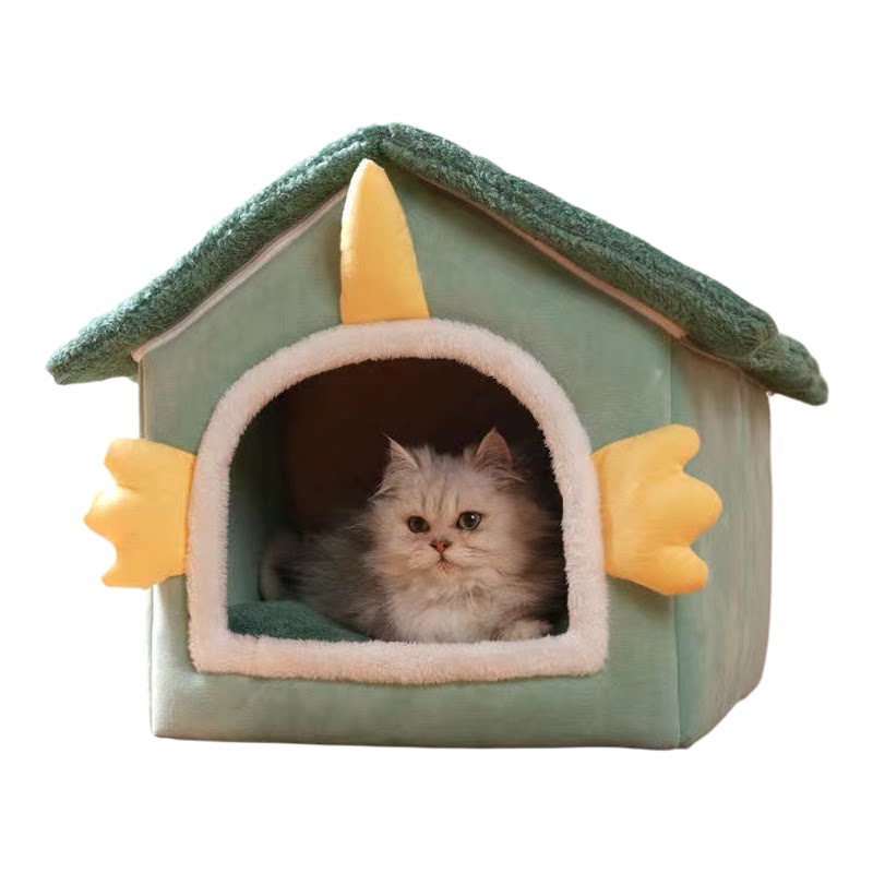冬季半封闭保暖棉质猫狗窝