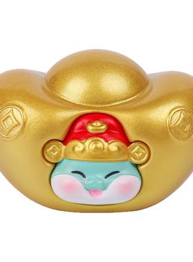 生肖元宝树脂摆件汽车桌面小装饰