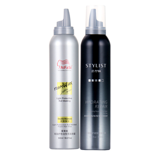 AiFaSi造型师水润修复造型弹力随意造塑形泡沫发蜡定型头发胶摩丝
