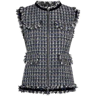 宝姿PORTSPURE女装春季小香风优雅无袖马甲RT7J031UFF088