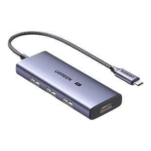 绿联typec转DP1.4扩展坞投屏8K显示器拓展HDMI投影仪4k高清转接usb分线器转换多功能接口适用掌机笔记本电脑