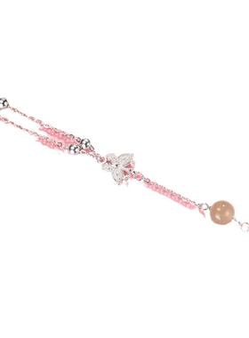 吴越老银铺足银999蝴蝶手链简约时尚精致银手链2024新款纯银手链