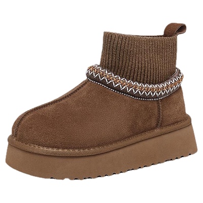 星期六官方旗舰店正品真皮雪地靴