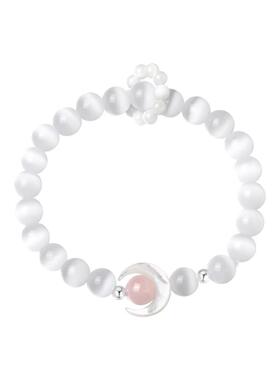 CCO月亮猫眼石手串女生串珠