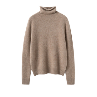 一线成衣山羊绒衫女高领毛衣冬季内搭纯色堆堆领羊绒针织打底衫