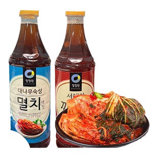 韩国进口清净园鱼露调料红蓝辛奇泡菜专用腌制调制调味料汁家用瓶