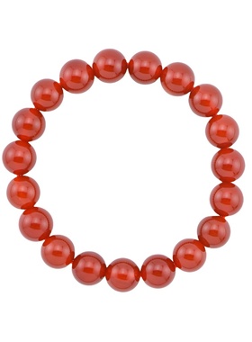 红玛瑙手串女款红色本命年手链