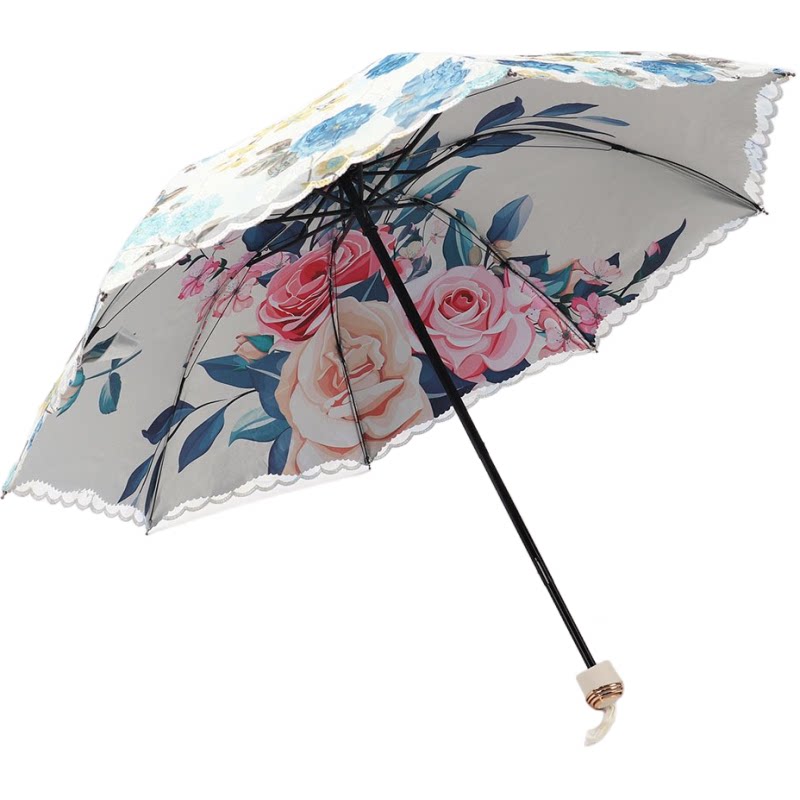 手提袋刺绣蕾丝彩胶印花晴雨伞