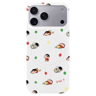 hahahaha有情绪.“情绪小孩”原创波点磨砂手机壳苹果磁吸小众韩国进口菲林半包硬壳iphone保护壳氛围感ins