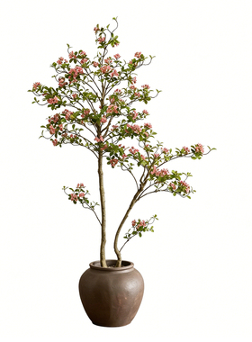 仿真绿植轻奢高端海岛春花假树