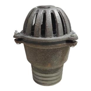 自吸泵底阀水泵配件铸铁防回流汽油机抽水泵止回阀过滤笼头2寸3寸