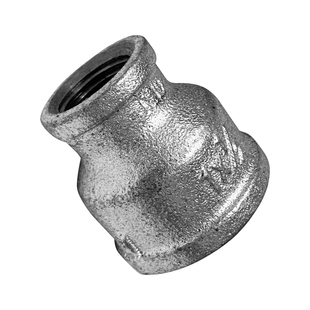 镀锌异径直通大小头直接内丝管箍接头4分6分1寸DN15水暖玛钢管件