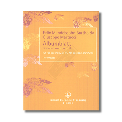 门德尔松纪念册的一页巴松管