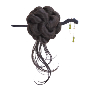 新中式假发抓夹女低扎古风汉服假发花苞头盘发神器丸子头假发发包