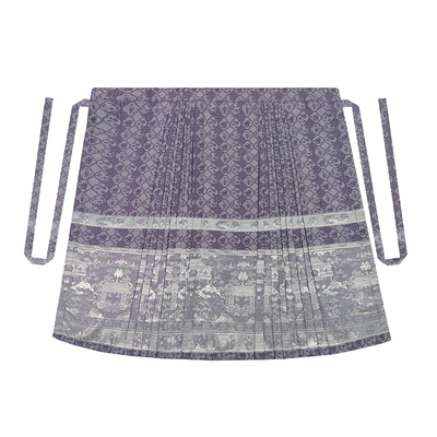 紫色马面裙【亭园】织银汉服长裙