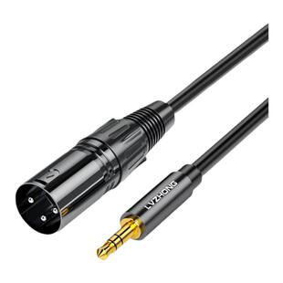 绿众 3.5mm转卡侬音频线公对母电脑声卡功放话筒通用电容话筒头线