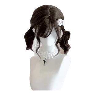 【咩咩】短卷发假发短发水波纹羊毛卷发lolita夏天薄款全头套女jk