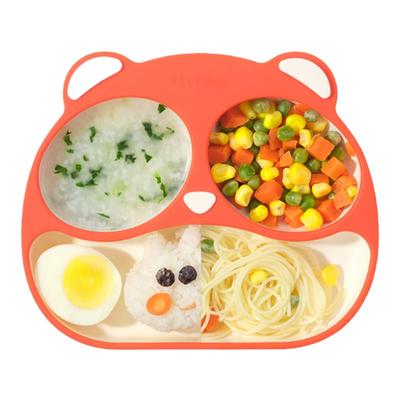 婴儿餐盘ELLEBABY硅胶辅食碗