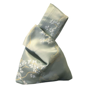 中国风复古套结汉服旗袍手挽袋手拎包手腕女包袋零钱包手拿包休闲