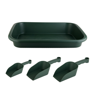 多功能花盆托盘园艺用品收纳盆营养土翻土搅拌盆塑料大号操作台