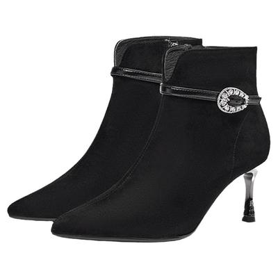 接吻猫尖头高跟时装靴