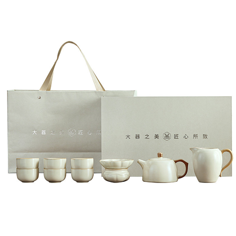 【功夫茶具】汝窑高档茶具套装