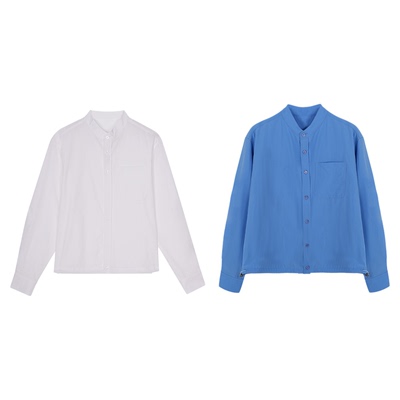 张小某 梨形显瘦定制 立领可调节下摆衬衫 1BW07C1950