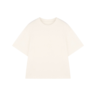 Amybaby女童上衣春季2026新款简约百搭纯白色多版本宽松短袖T恤