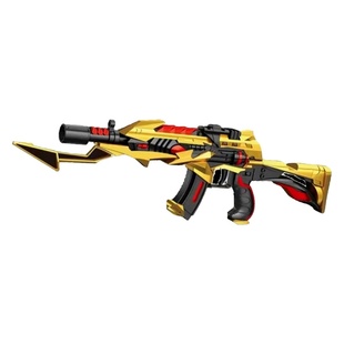 儿童玩具枪软弹枪可发射子弹CF沙鹰剑齿虎合金模型带刺刀突击步枪