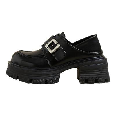 snowelf真皮松糕休闲鞋