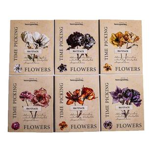 时光拾花纪贴纸复古枯干花卉花朵枯萎枯叶植物做旧氛围感DIY装饰