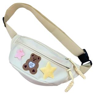 高中学生斜挎包女新款夏季单肩背包休闲初中生胸包少女百搭小腰包