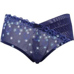 茜施尔本命年内裤薄款中腰提臀收腹短裤不易卡裆蕾丝性感平角小裤