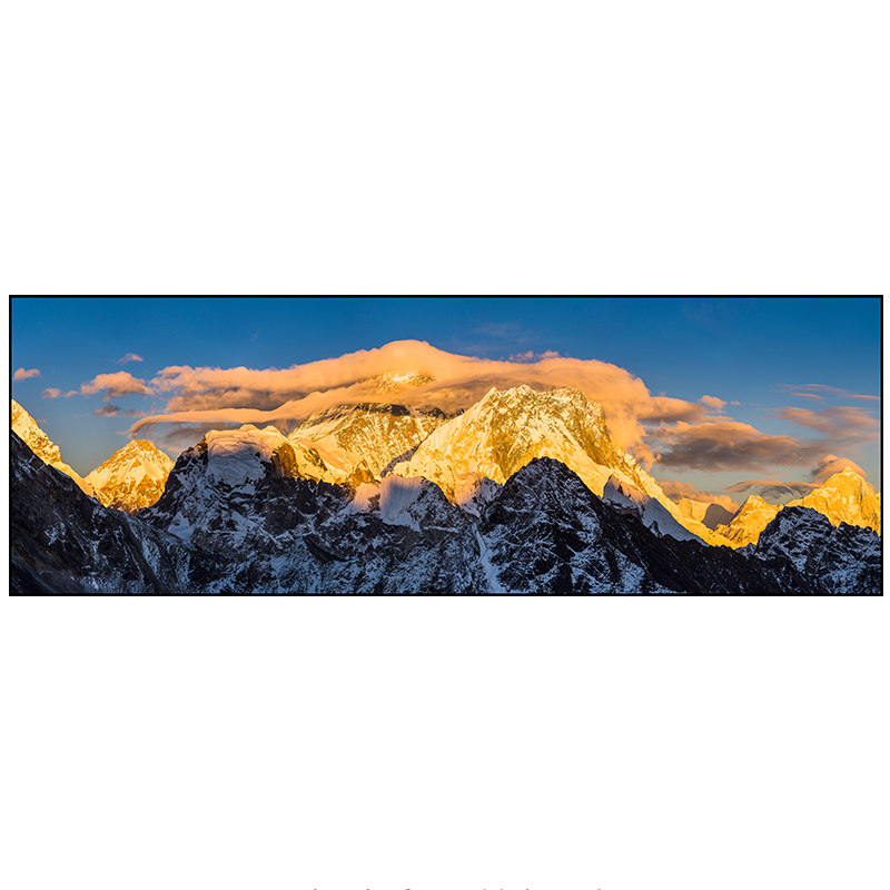 日照金山珠穆朗玛客厅装饰画大气风景沙发背景墙挂画壁画