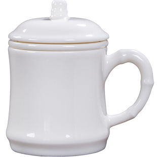 古垚/陈清宜手工德化白瓷茶杯陶瓷办公水杯带过滤老板杯会议杯