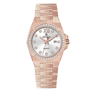 欧宝罗新款满天星手表男女满钻男士品牌正品奢华轻奢高端情侣对表