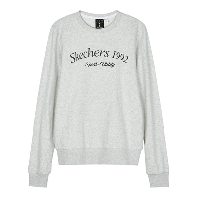 Skechers斯凯奇卫衣秋冬女经典简约百搭针织套头衫L124W038/0248