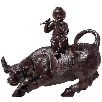 牧童骑牛摆件办公室工艺品