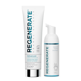 regenerate修复牙釉质牙膏泡沫漱口水清洁口腔清新口气抗菌组合装