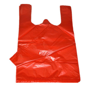 大号红色塑料背心袋子加厚包邮大小手提一次性水果蔬菜购物方便袋