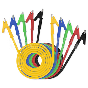 纯铜双头鳄鱼夹测试线电源护套夹带线大电流高压电力实验测试导线