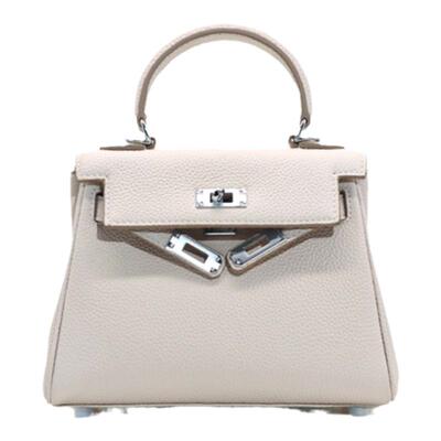 牛皮宽肩带小方包包单肩腋下包女